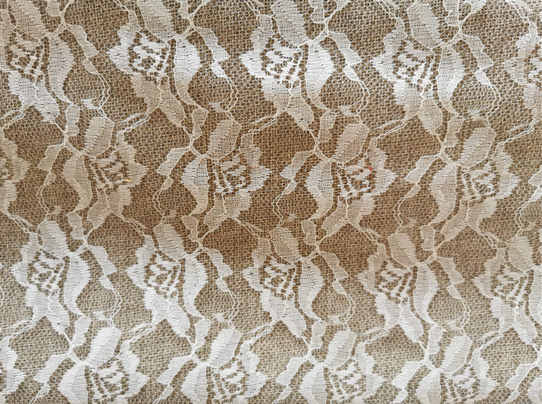 copy jute with lace