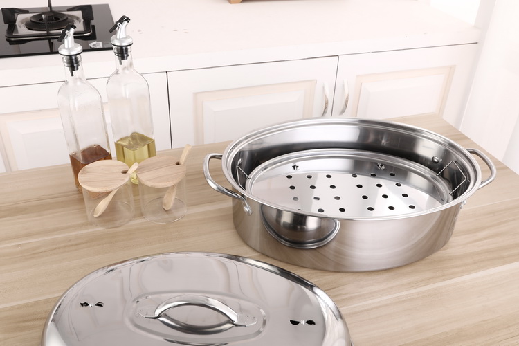Stainless Steel Roasting Pan with A Wire Rack