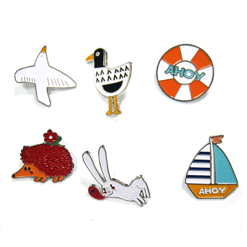 Zinc Alloy Souvenir Soft Enamel Badge