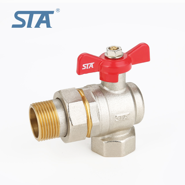STA.1390 yuhuan 1/2"-1" Inch ball valves for water HPB57-3/CW617N BSP Butterfly Handle threaded brass forged mini ball valve
