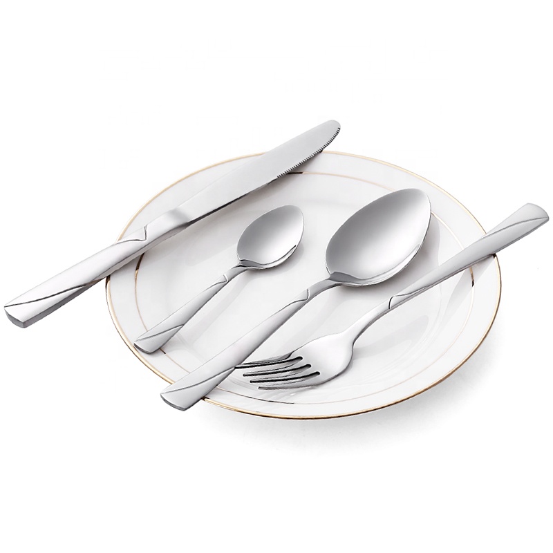 24pcs Full Stainless Steel Cutlery Set Silverware Dinnerware in Giftbox