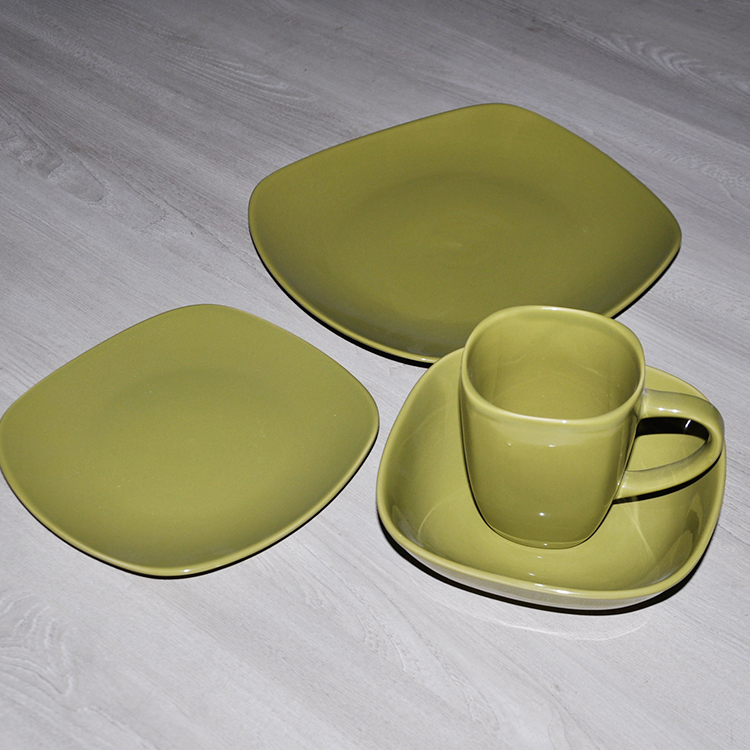 Square shape dinnerware sets
