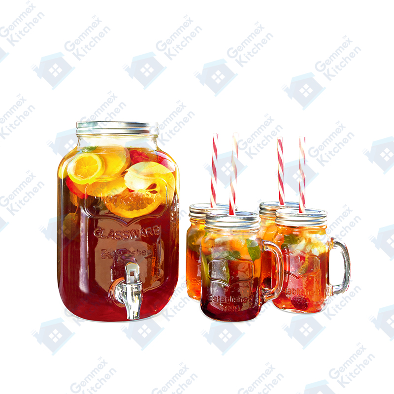 Glass beverage dispenser
