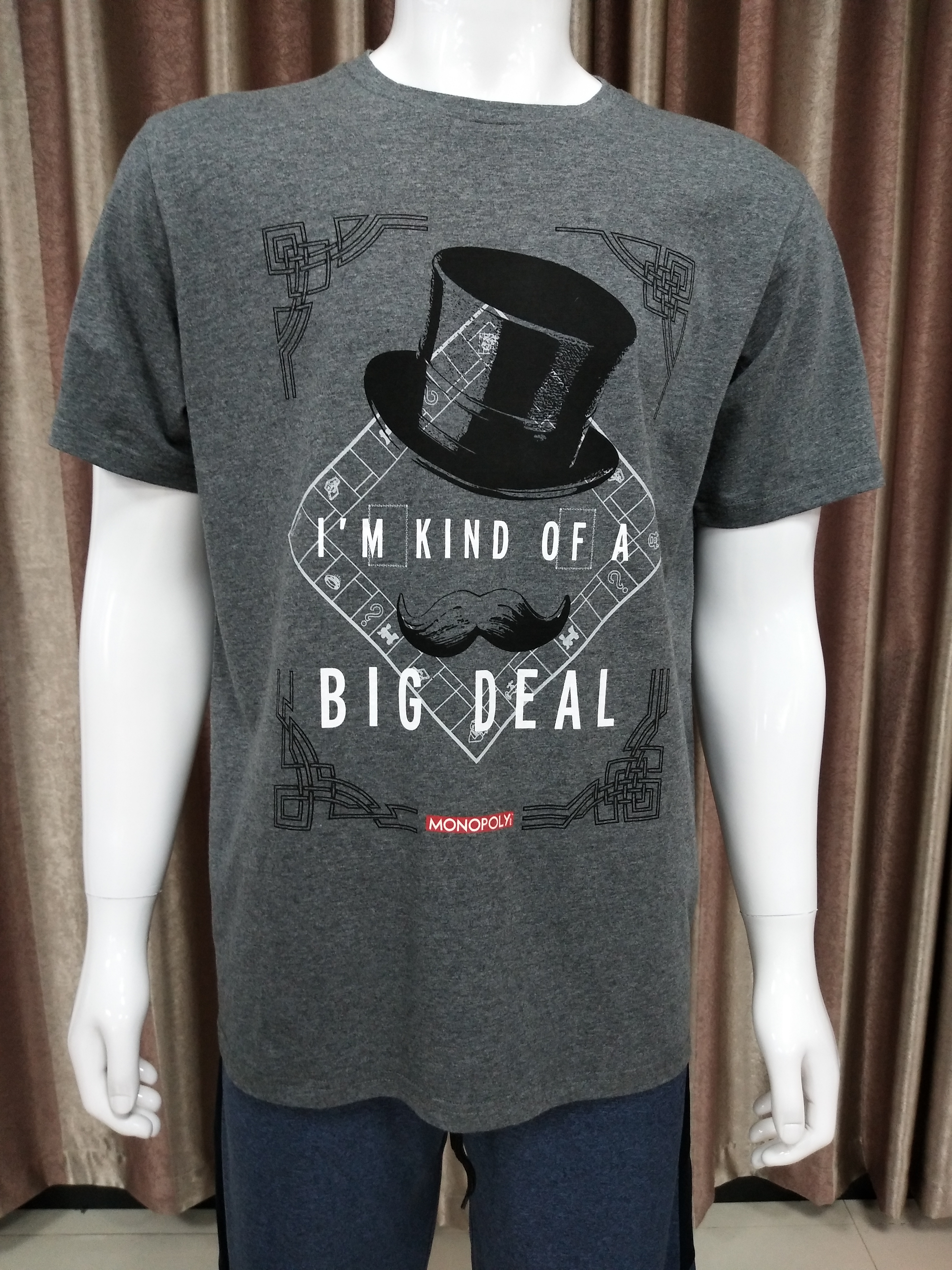 Recycled cotton rubber short sleeve T shirt S-3XL