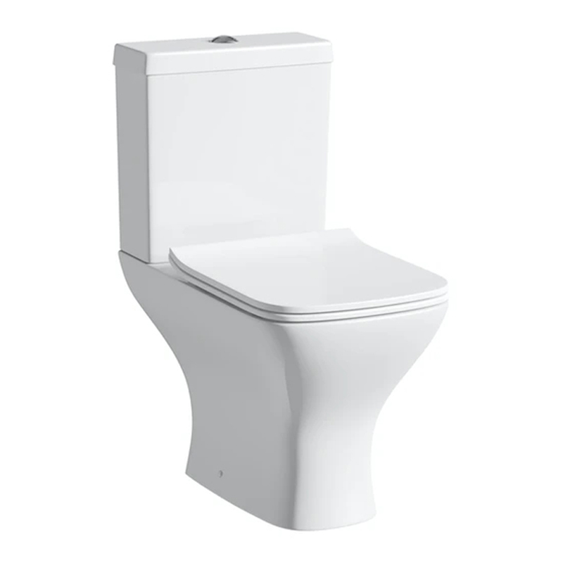 KZ6160 Two Piece Toilet, P trap, Rimless