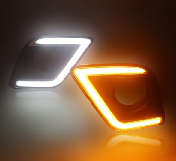 Fog Lamp Fit For Toyota Hilux Vigo 2015 With Day Time Running Light