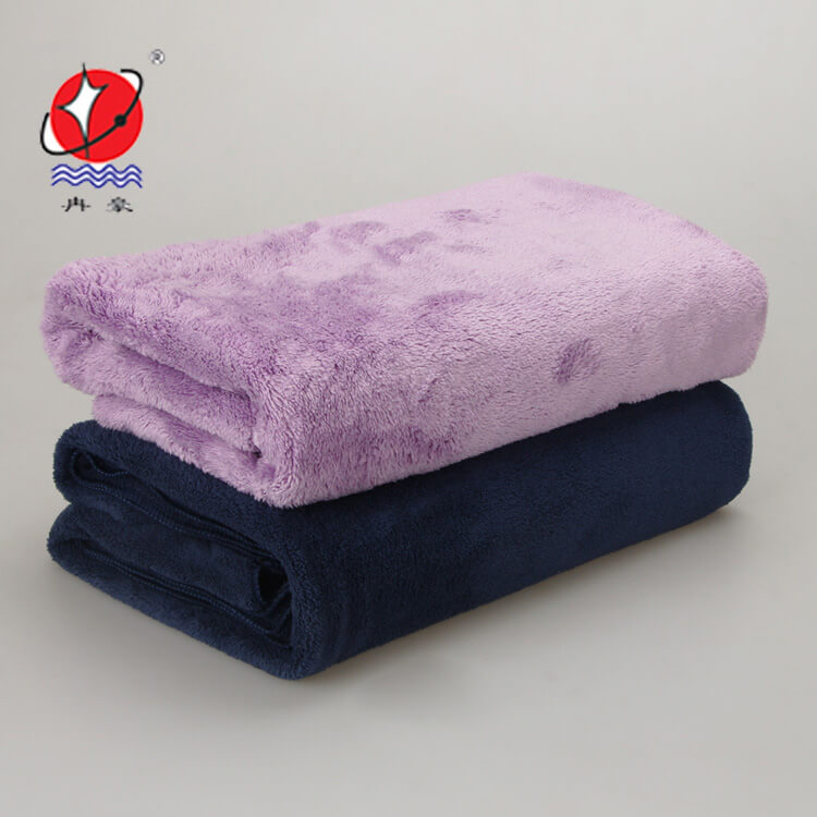 Textile factory customized RH-MT0106 quilt & sheet towel quilt microfiber towel microfiber coral fleece towel quilts