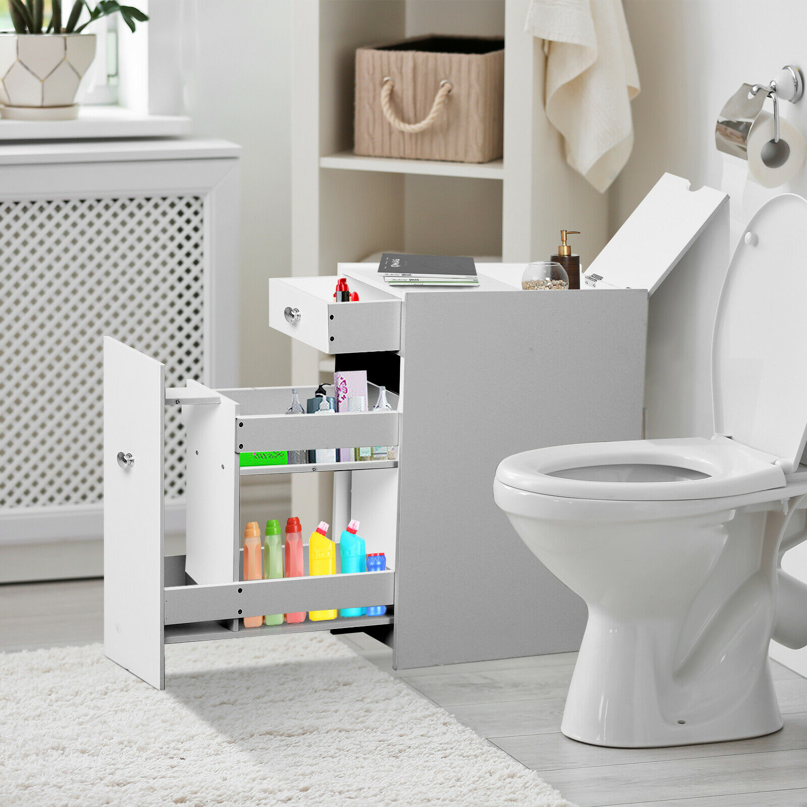 Toilet tissue cabinet
