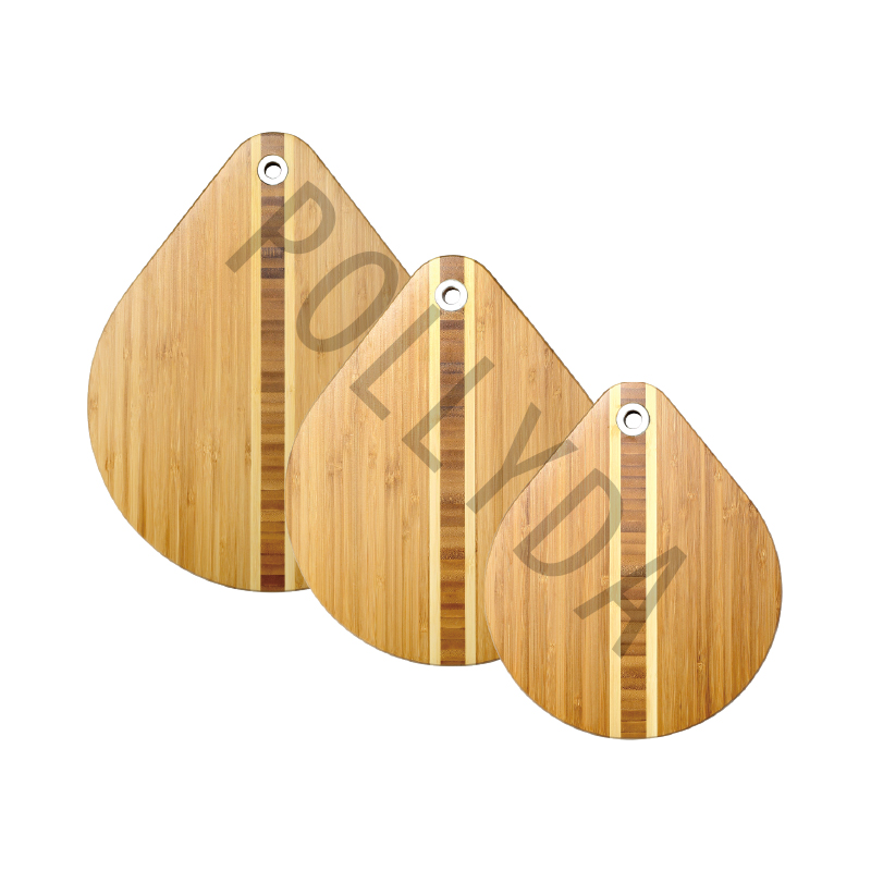 Drop shape Fishbone Bamboo Cutting/serving Board BAC202