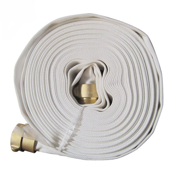 Rubber lining fire hose with NST coupling