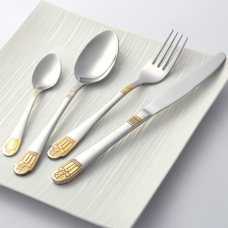 Stainless Steel Cutlery Flatware Silverware Set for Wedding Party Gift