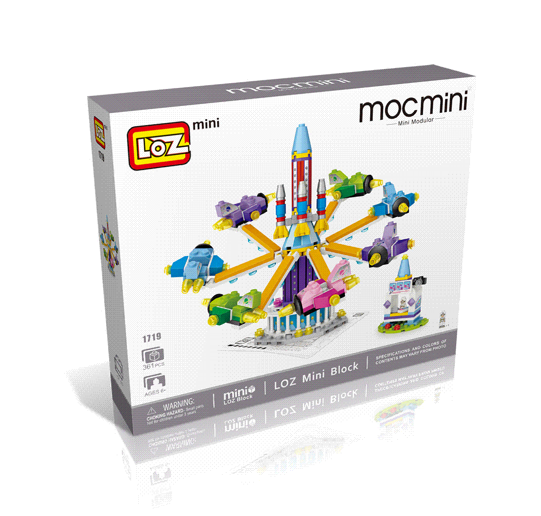 LOZ mini block amusement park series Rotating the plane