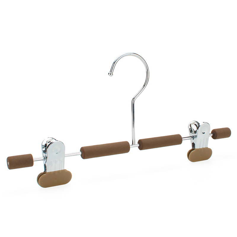 Adjustable clips metal hanger with EVA tube