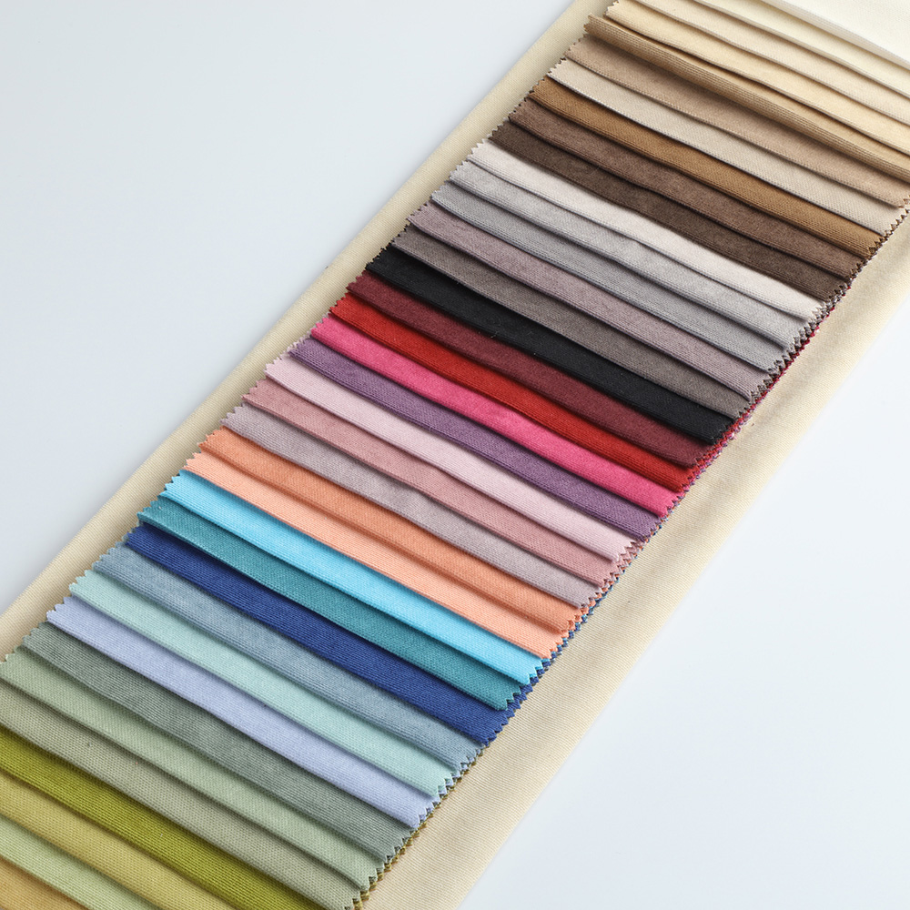 shaoxing factory supply soft plain curtain fabric