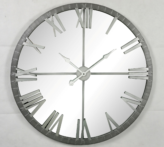 wall clock with mirror