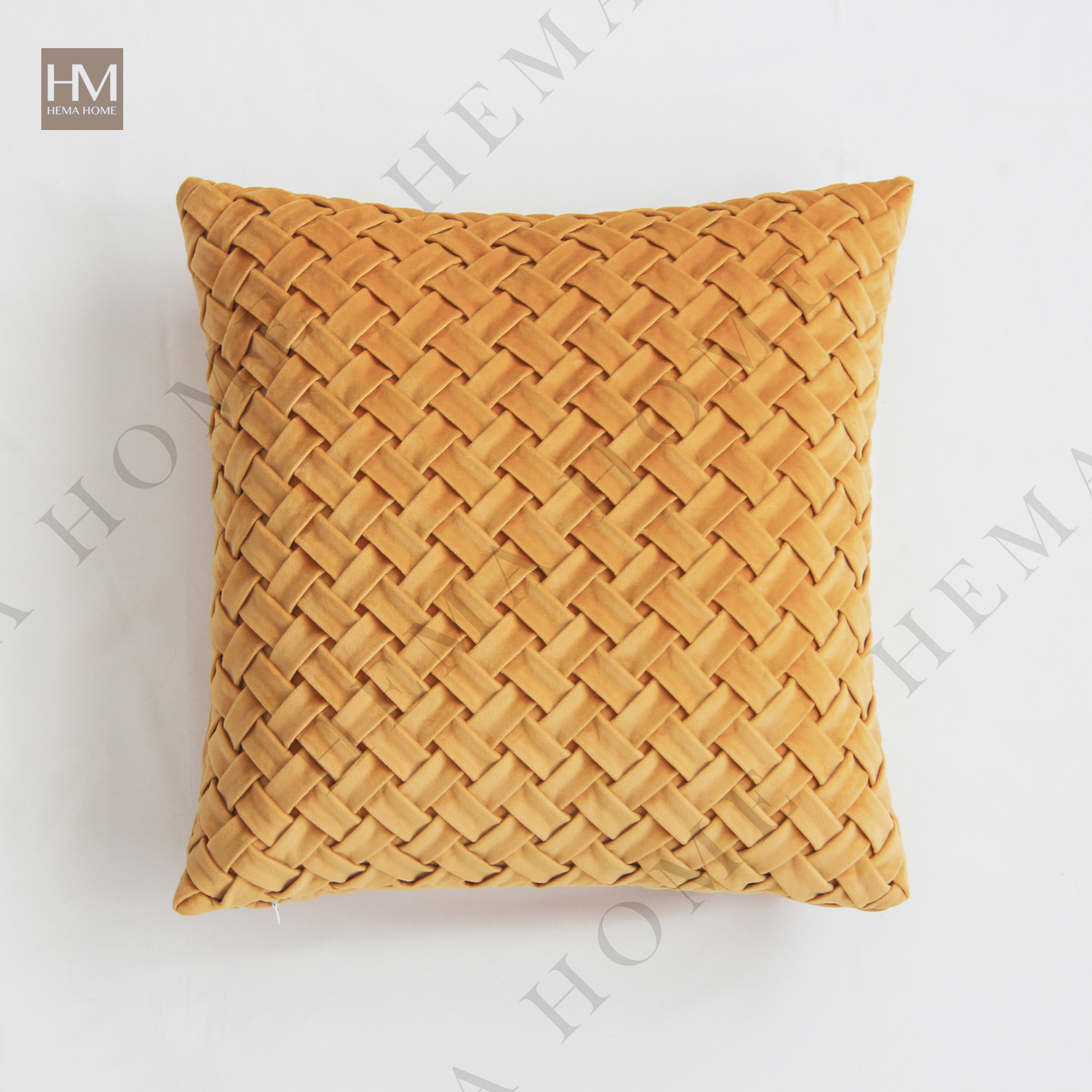 1 Velvet Cross Designed Cushion