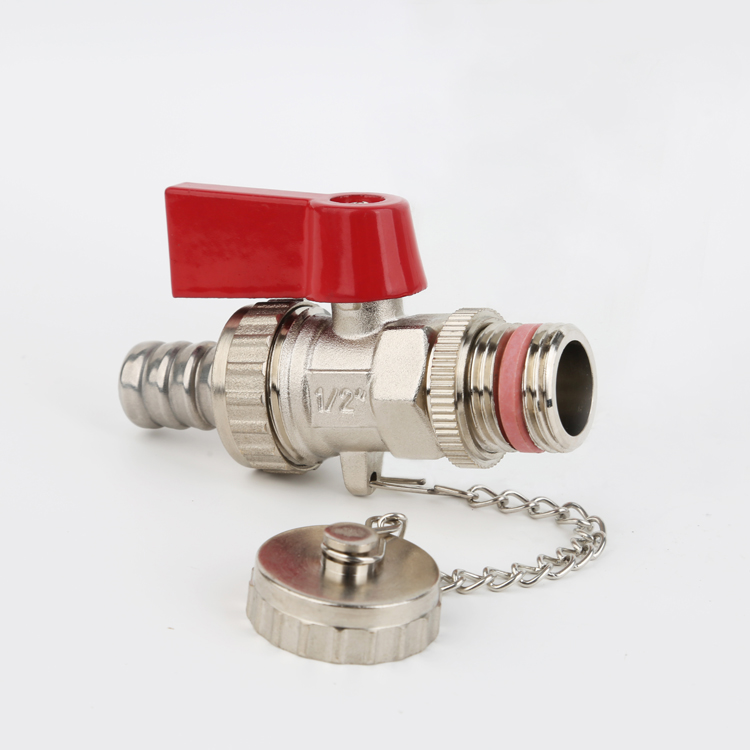 STA.1071 1/2" Inch ball valves with Union Cap Chain HPB57-3/CW617N BSP threaded brass forged ball valve