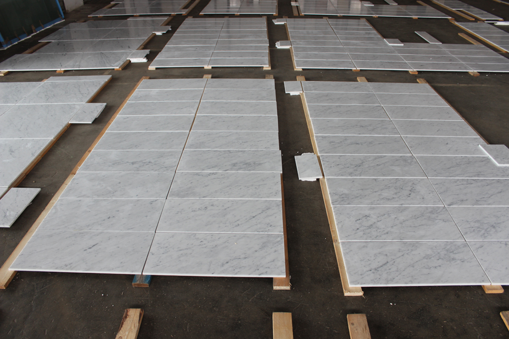 Bianco Carrara White Marble Tiles
