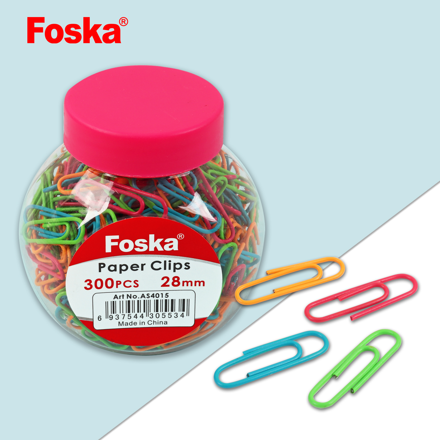 28mm Office Colorful Plastic Paper Clip