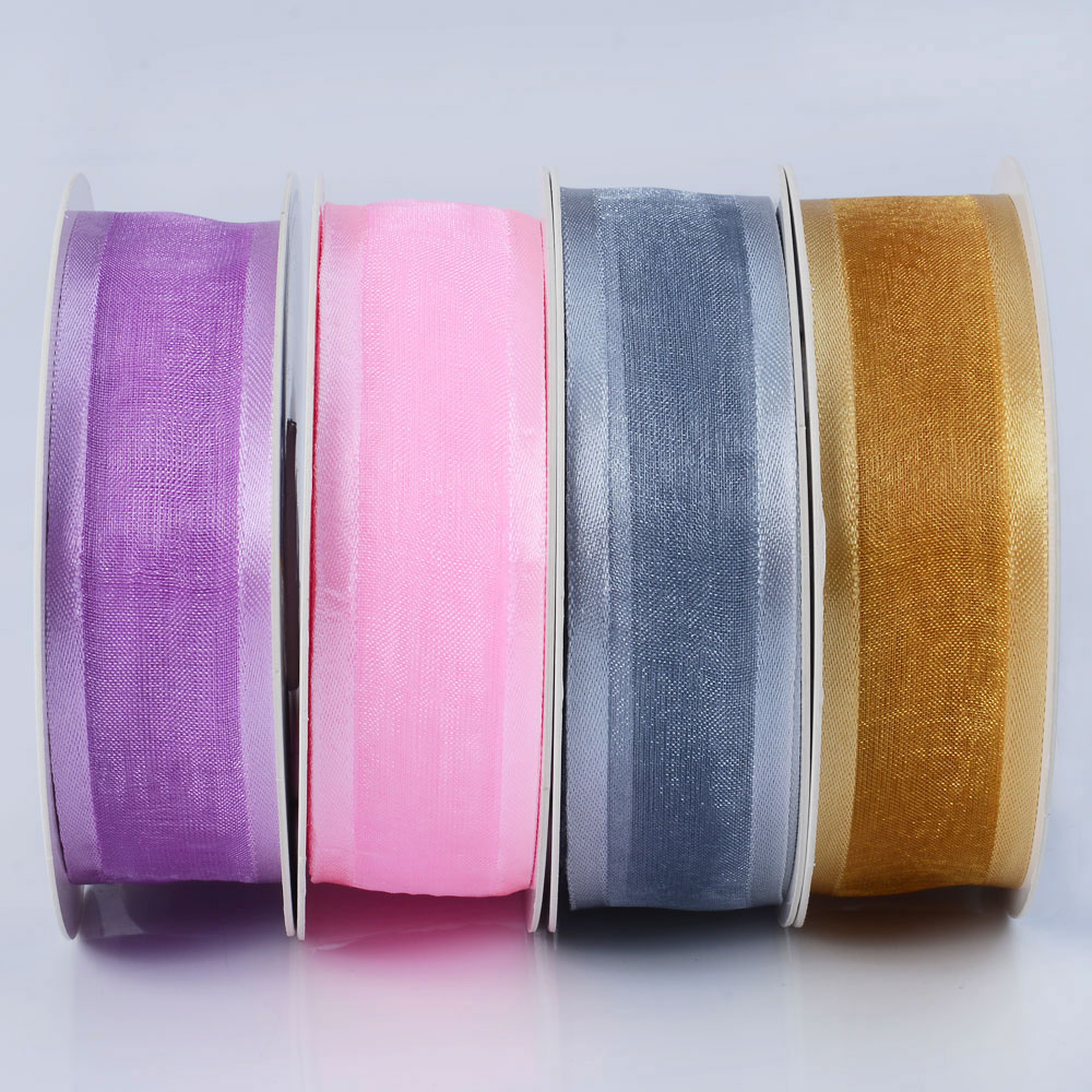 Satin edged organza ribbon