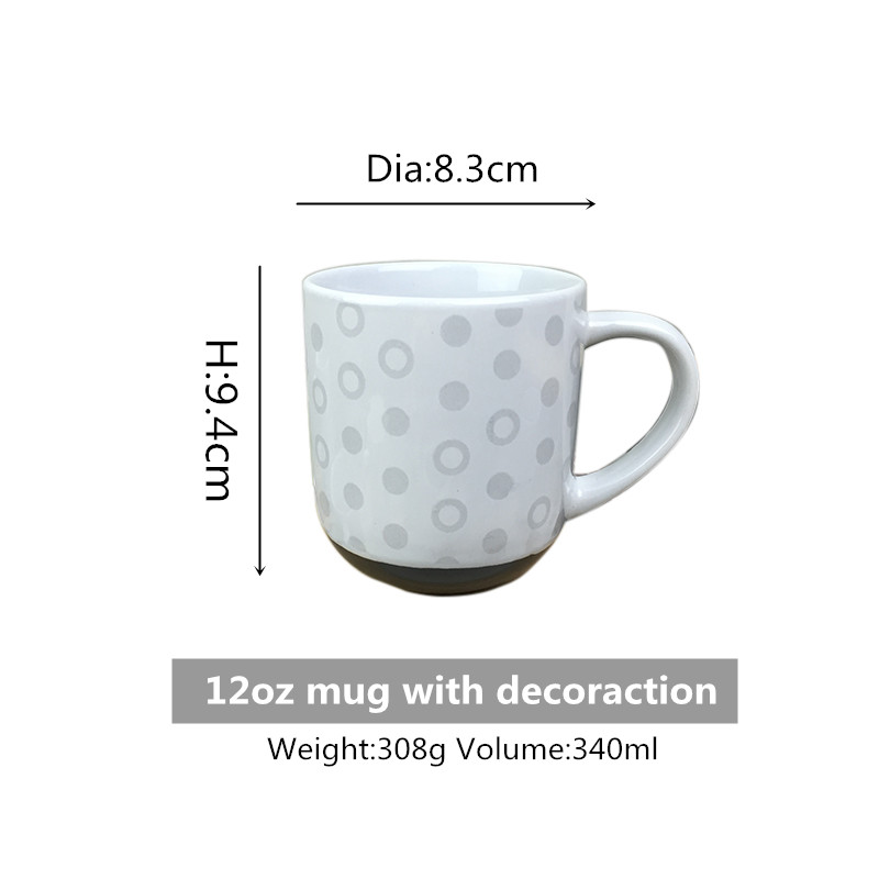 12oz ceramic coffee mug
