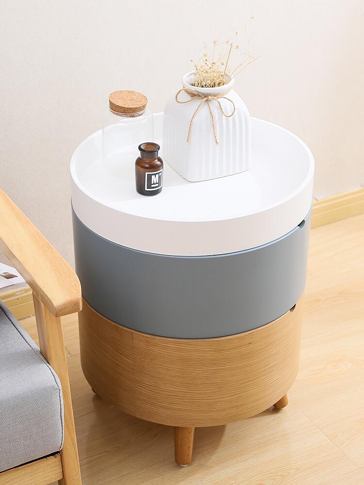 Fashion Style Furniture Round Tray Coffee Table side table With Storage