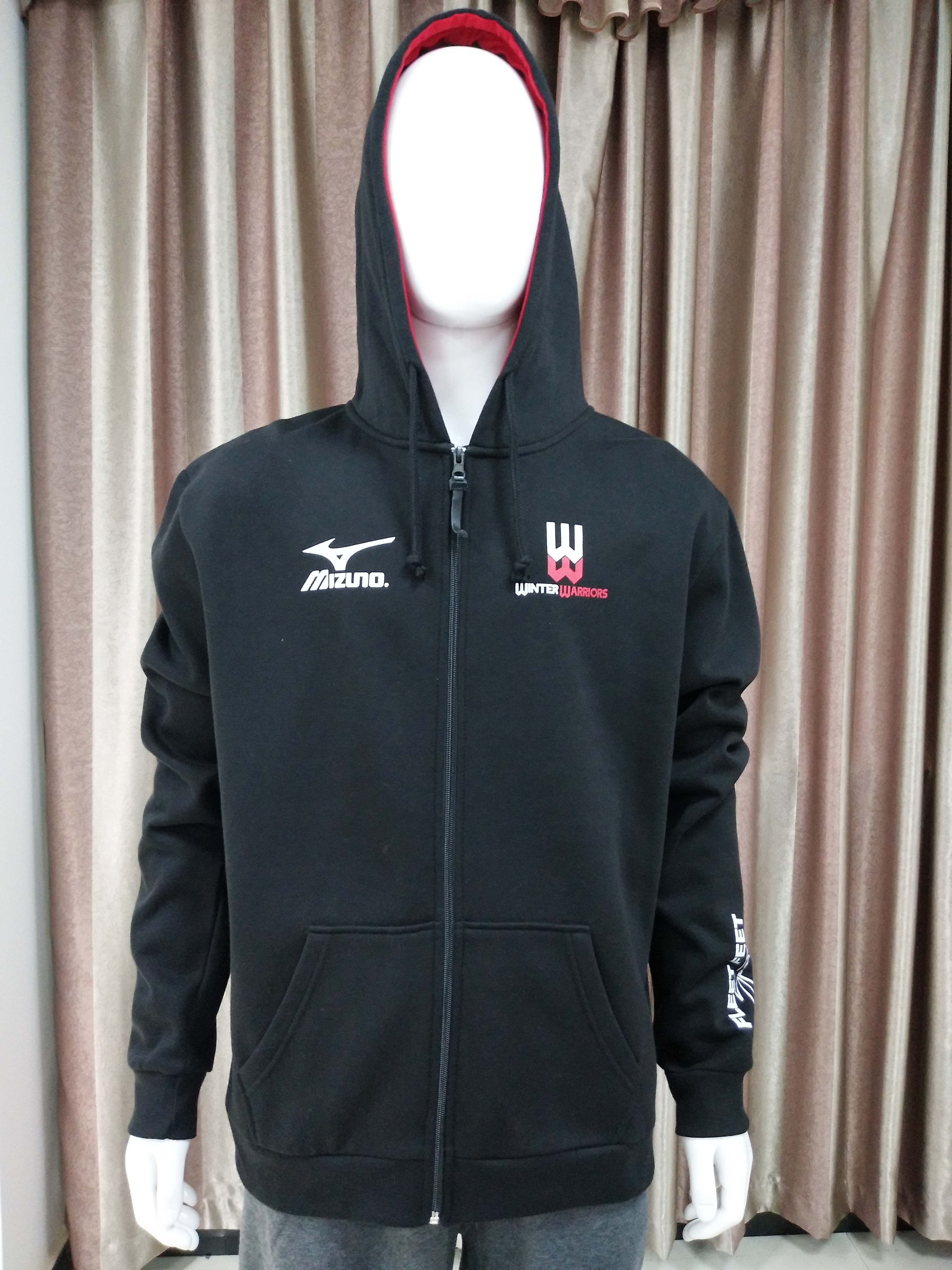 Ault Sport hoodie apreal with zipper black color