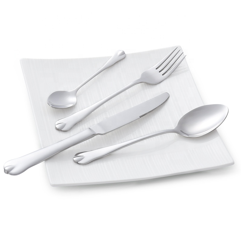 Stainless Steel Cutlery Flatware Silverware Set for wWedding Hotel Restaurant