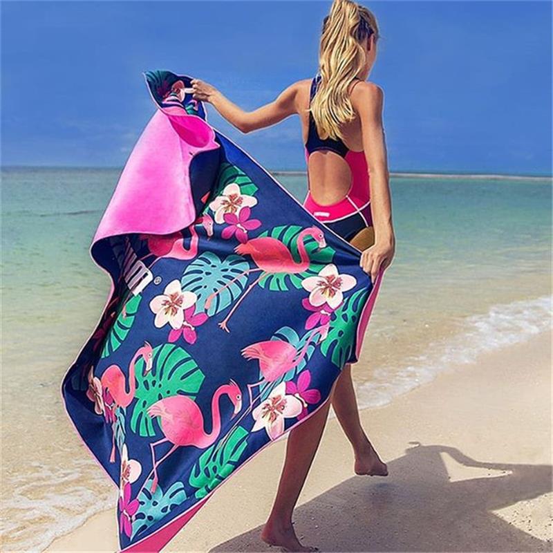 Multipurpose microfiber suede towel for sport/travel/beach/gym/swimming/bath towel with customized printing