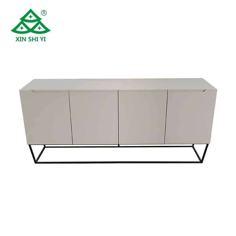 Modern MDF top with metal legs dining room Sideboard