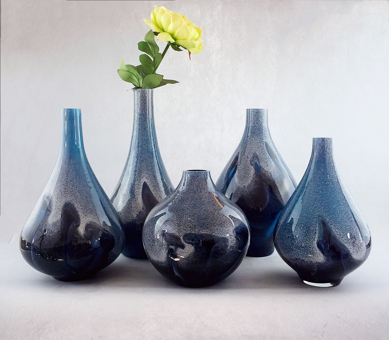 Blue Clouds shadow Vase