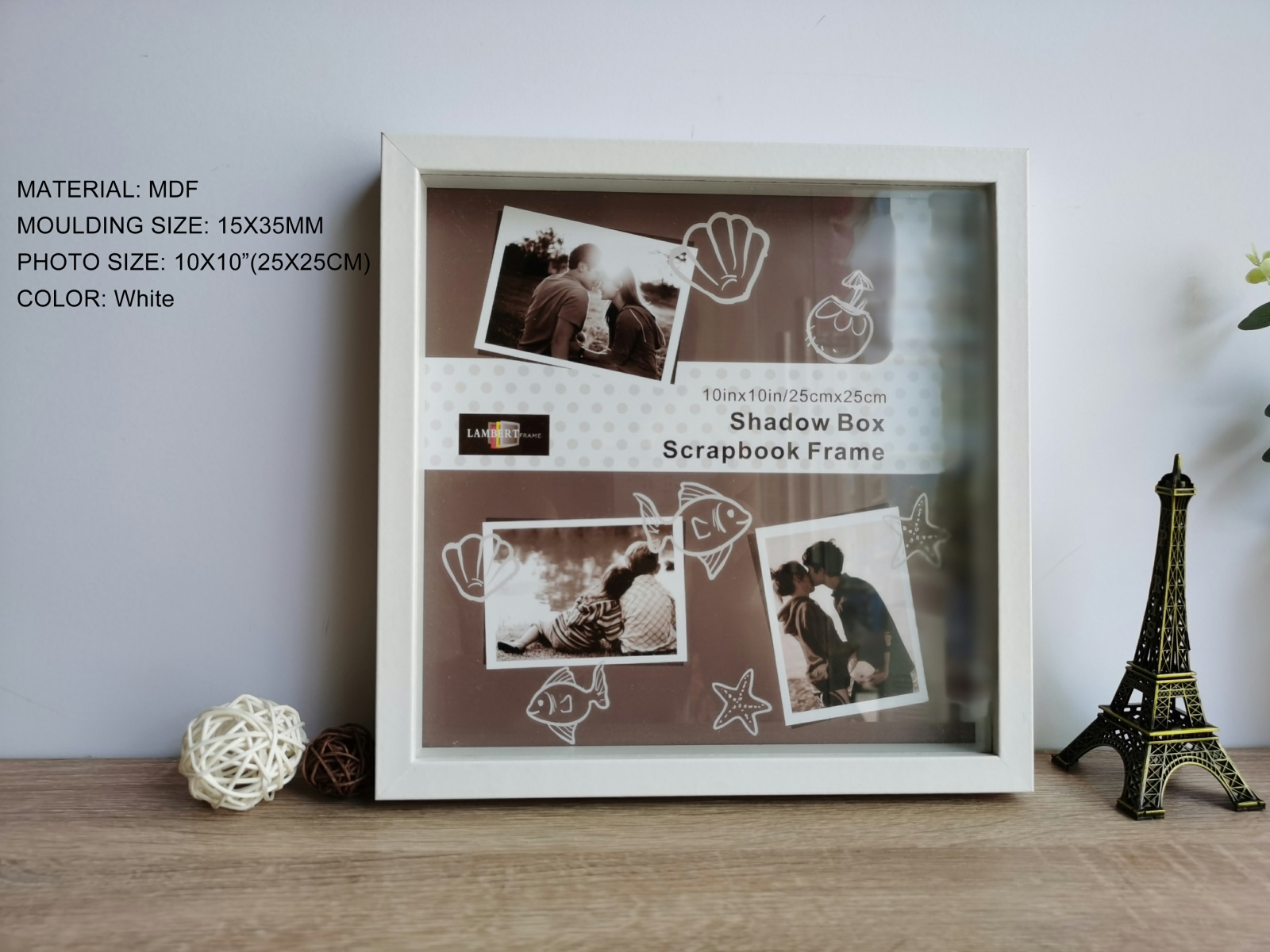 MDF 8X8'' photo frame
