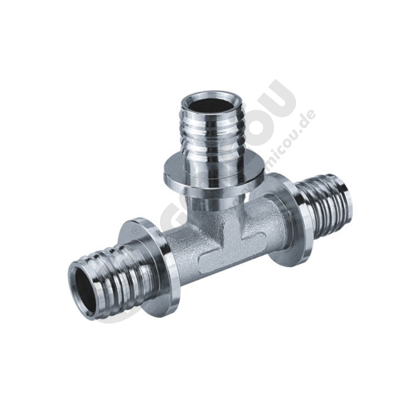 Three-way pipe fittings with same size