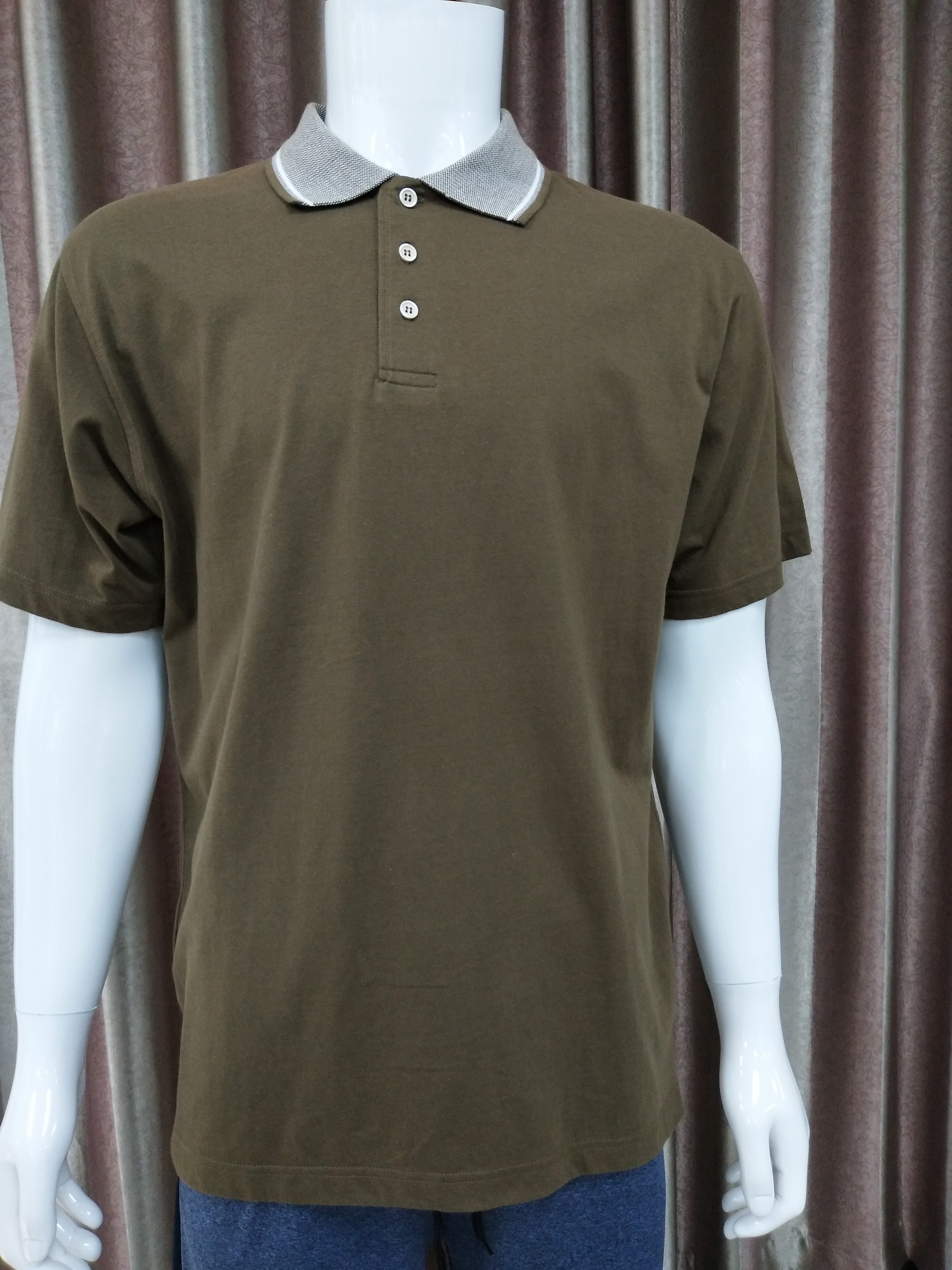 60%cotton40%polyester mens single jersey polo shirt