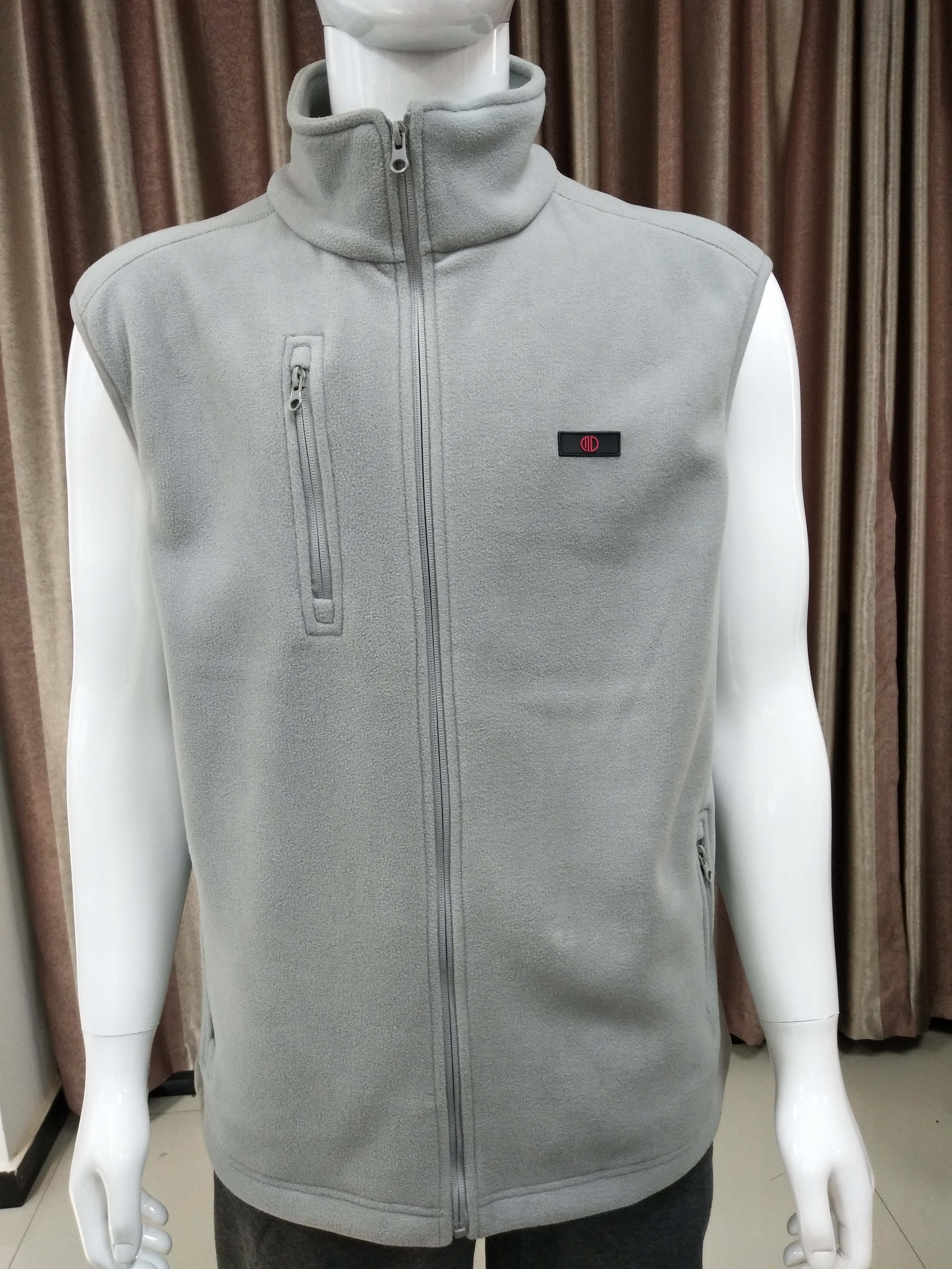 320gsm 100% Polyester double face polar fleece Mens vest