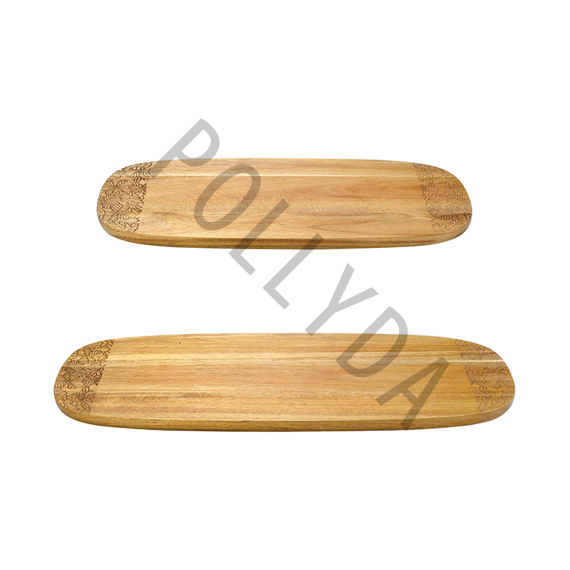 Acacia Wood laser pattern serving Board