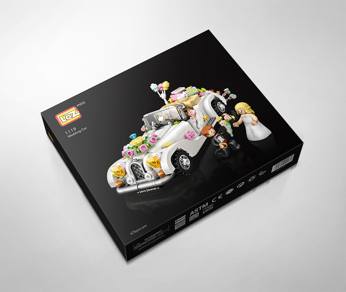 LOZ Mini Blocks DIY Car Model Bricks Building Blocks wedding car Playset