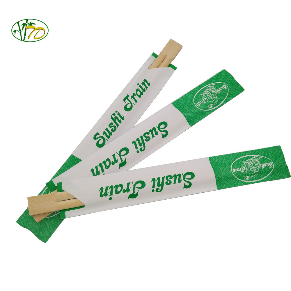 disposable twin chopsticks open paper wrapped