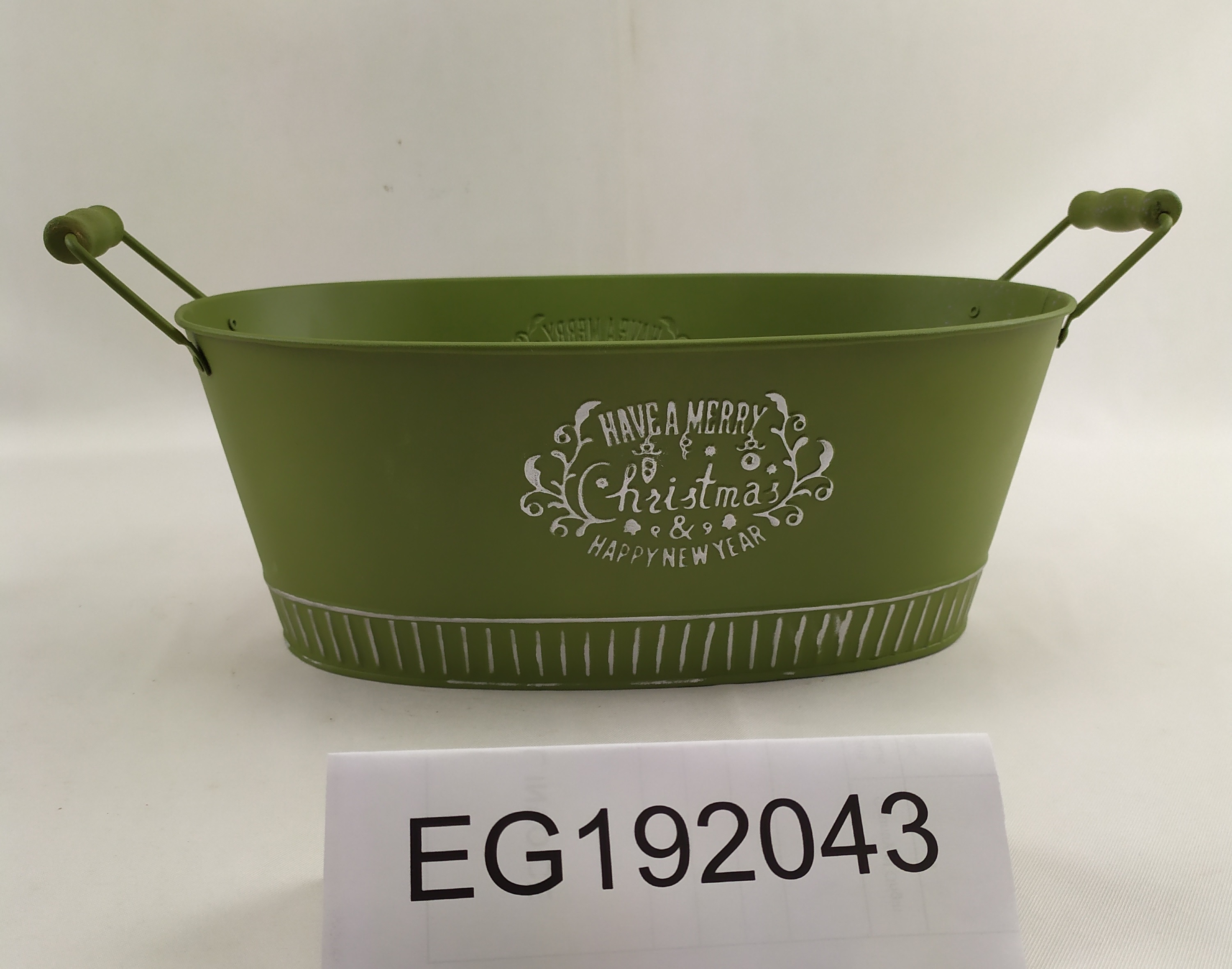 Galvanized Metal garden water bucket with handle