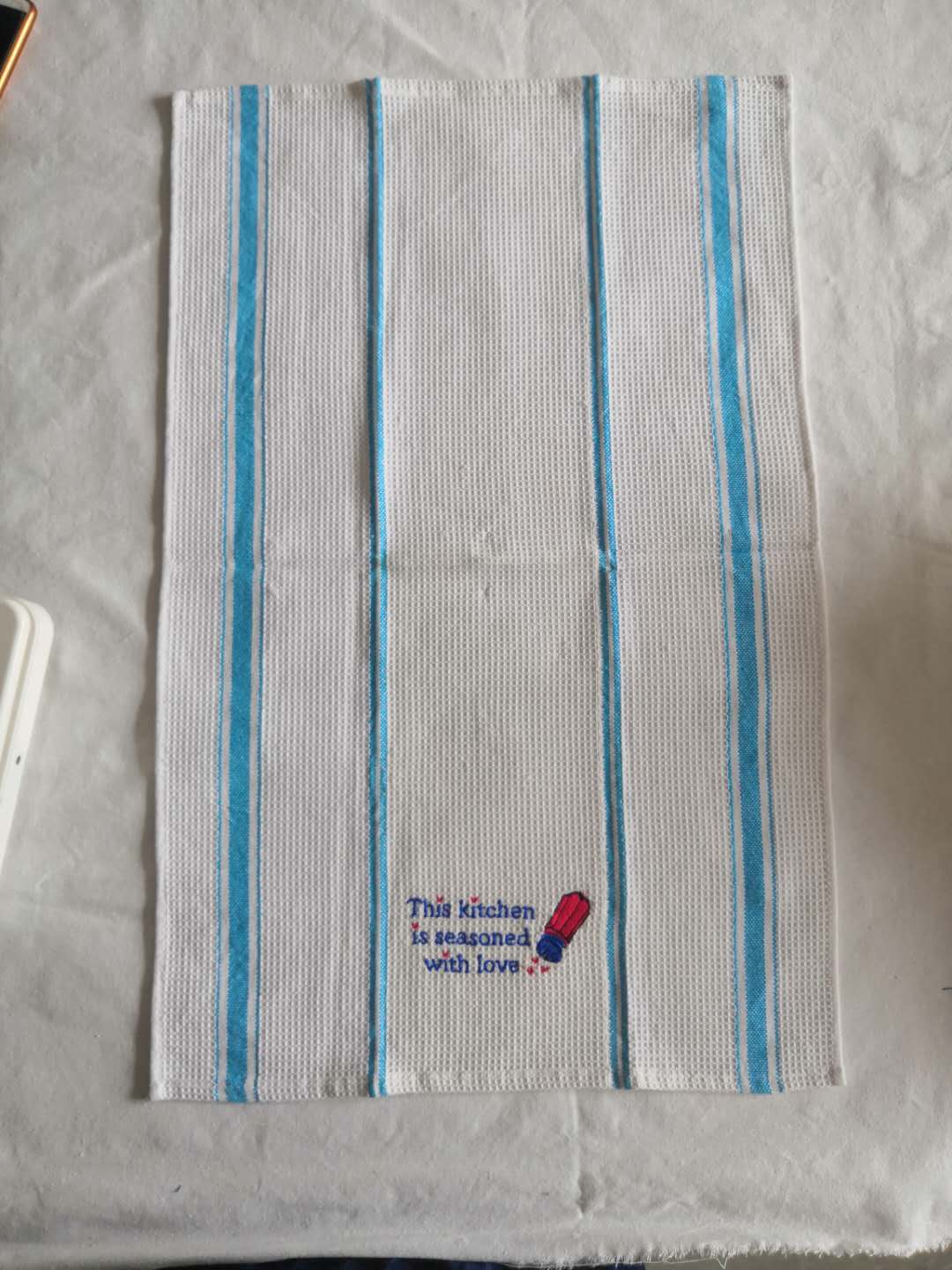 embroidery cotton kitchen towel