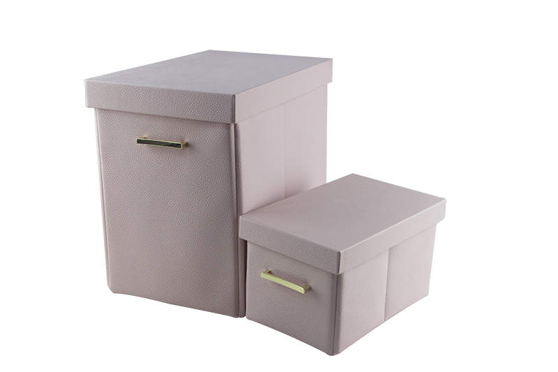Foldable PU CD /MAGAZINE storage boxes decorative storage boxes