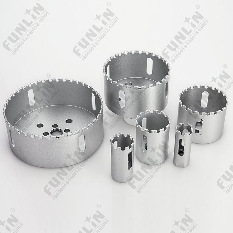 Vacuum brazed diamond core drill