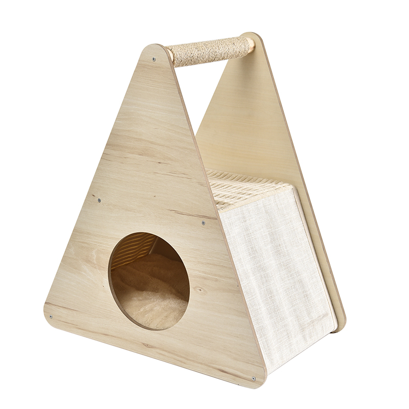 Multifunctional pet wooden bed