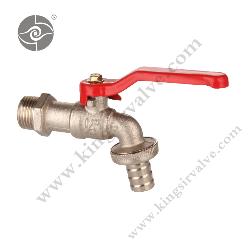 Red handle brass Bibcocks
