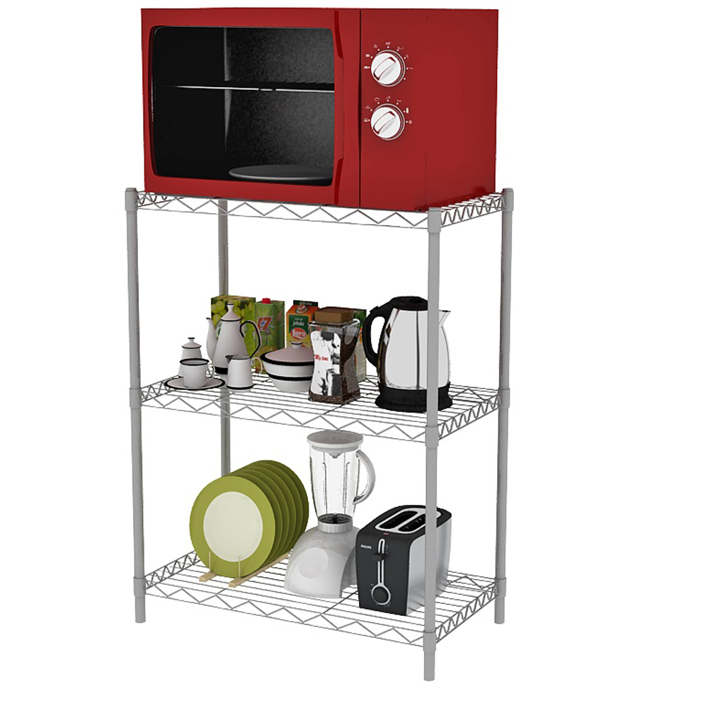 3-Tier Metal Shelves