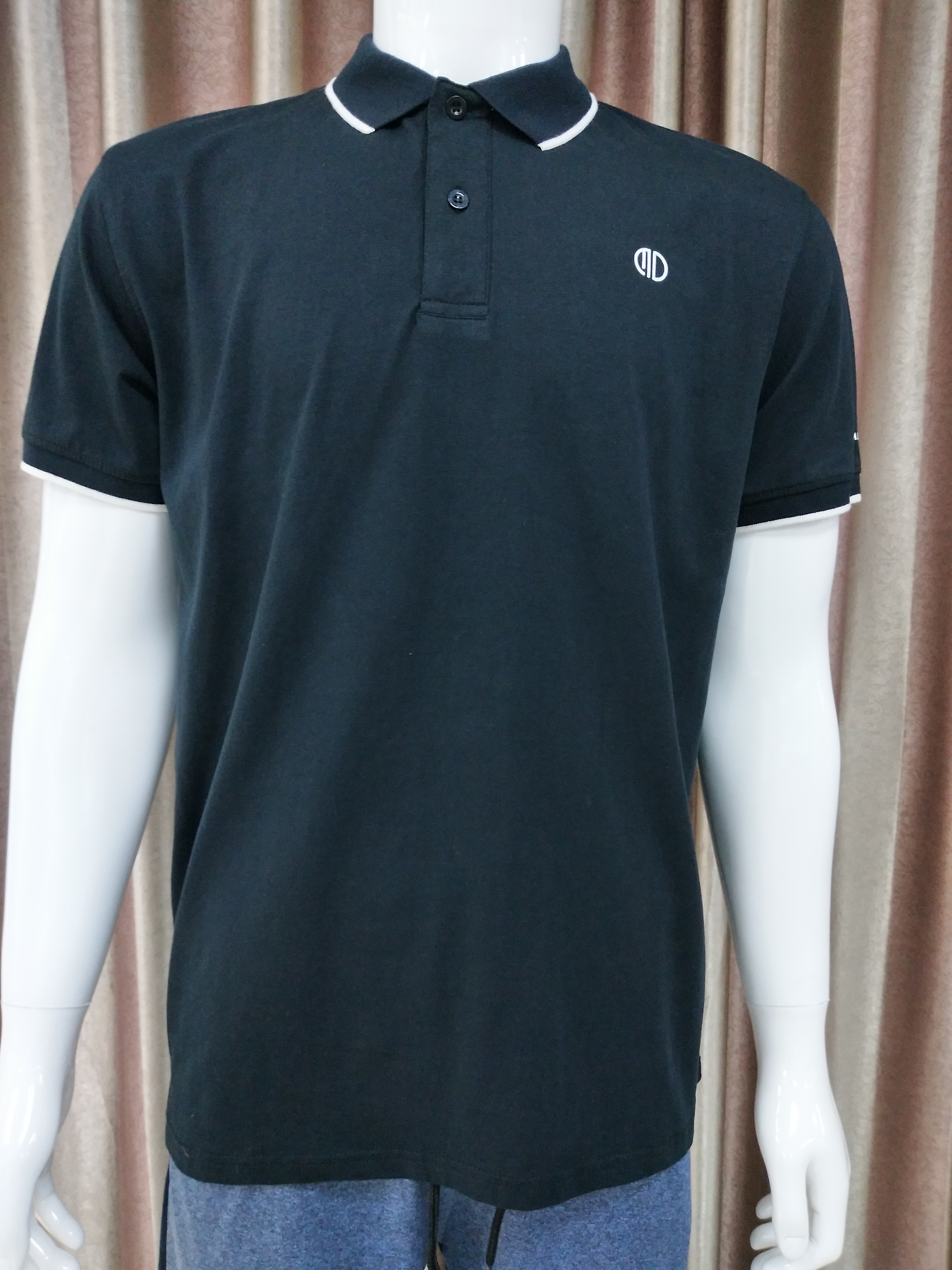 95%cotton5%spandex single jersey mens polo shirt