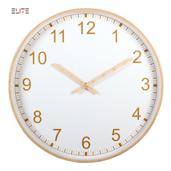 Plywood wall clock