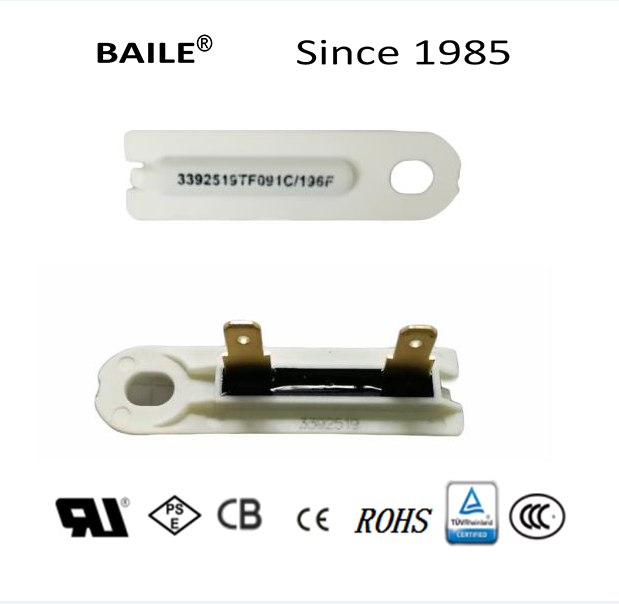 Thermal Fuse for Whirlpool Dryer, 15A 250V