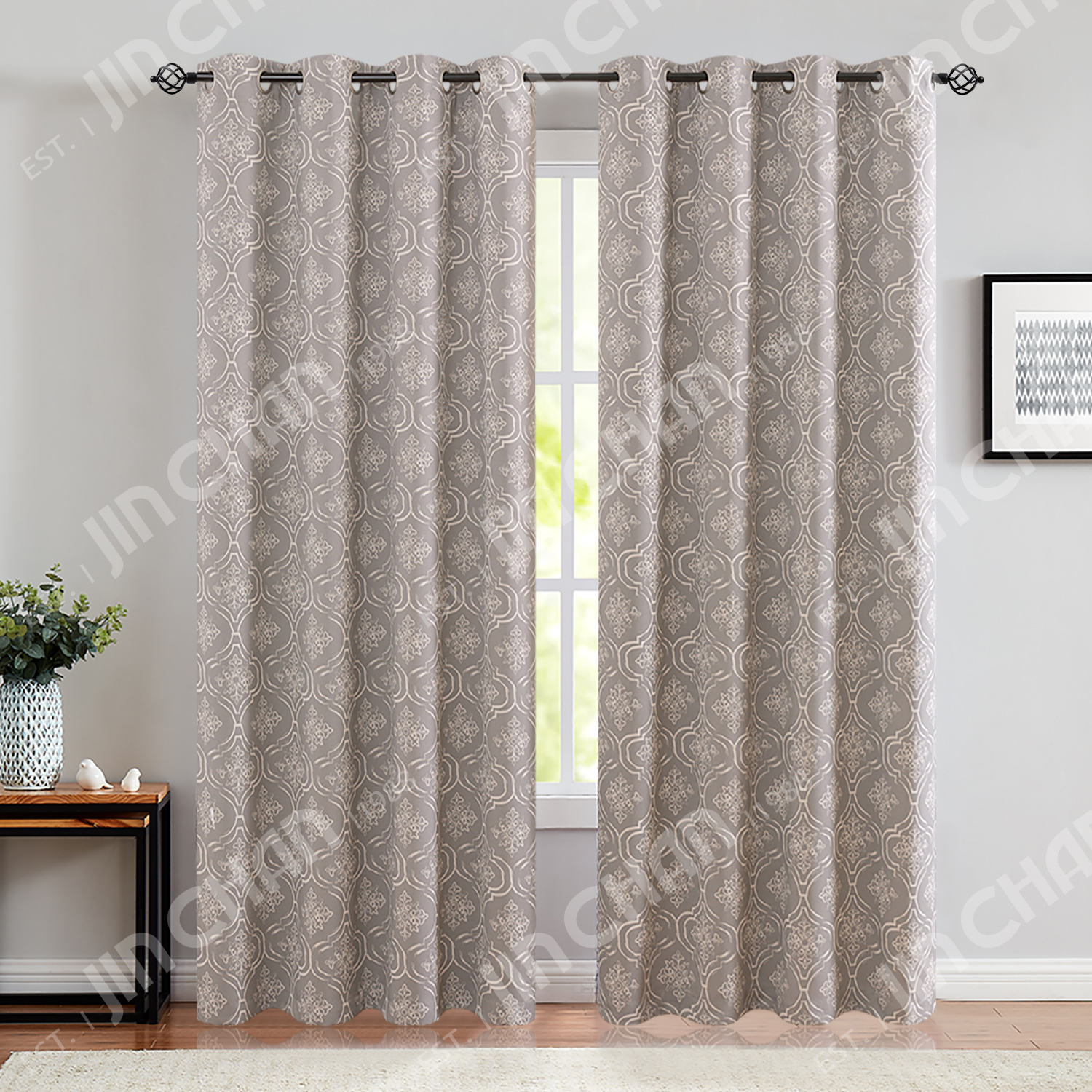 Moroccan Tile Blackout Curtains
