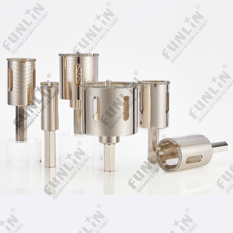 Electroplated diamond core drill